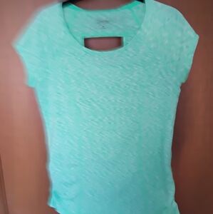 Calvin Klein Light Green Short Sleeve Top